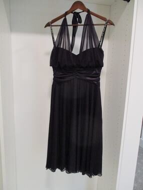 DB STUDIO PURLE SLEEVELESS SHEER LINED DRESS SIZE L